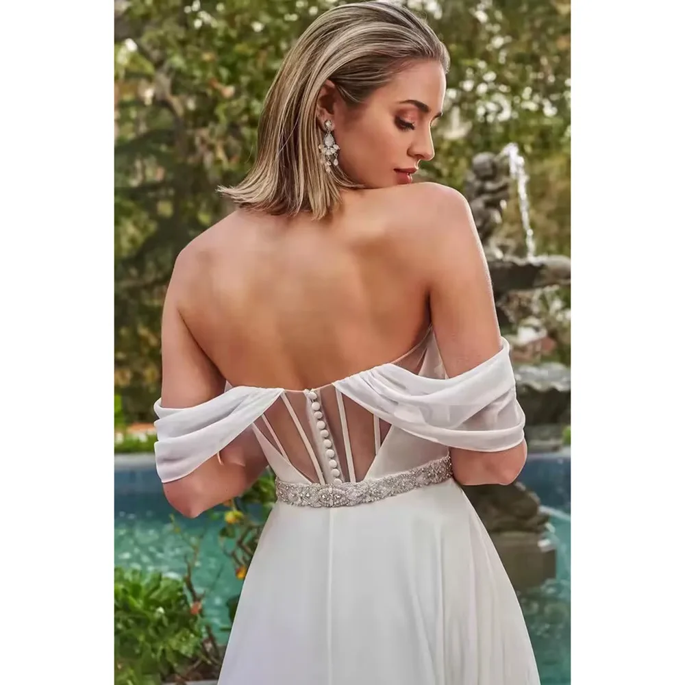 CloverBridal Women's Clothing  Jumpsuit Dress with Removable Outlayer Back High-waisted Pant Special Occasion Dress Set WW8260