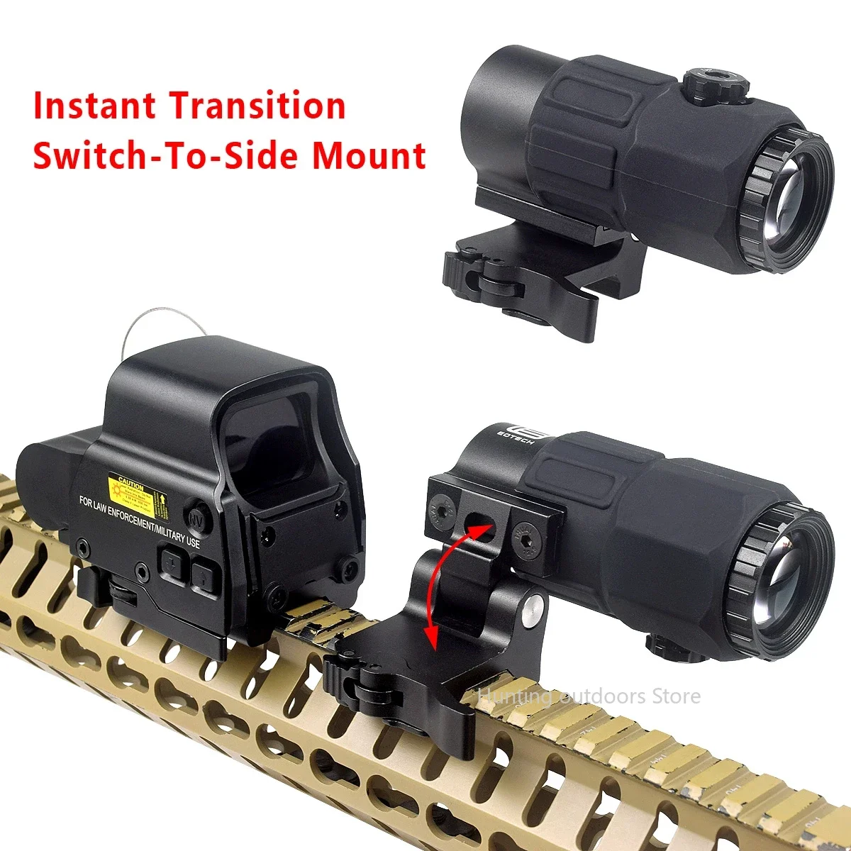 G33 G43 G45 3X 5X المكبر نطاق البصر البصري الوجه الجانب Picatinny السكك الحديدية جبل و QD-Lever 558 ريد دوت البصر التكتيكية الصيد Refle