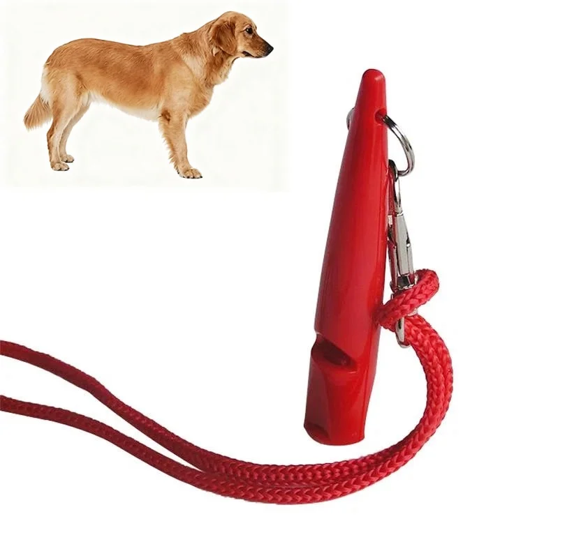 Sifflet d'entraînement pour chien avec sangle réglable, outil d'obéissance et de rappel pour chiots, contrôle des aboiements, pour petits et grands chiens