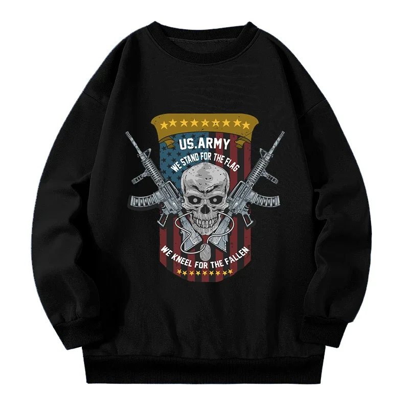 150kg Street Style Plus Size Frauen neue Sweatshirts American Skull Damen Sweatshirt Herbst Frühling Frau Kleidung