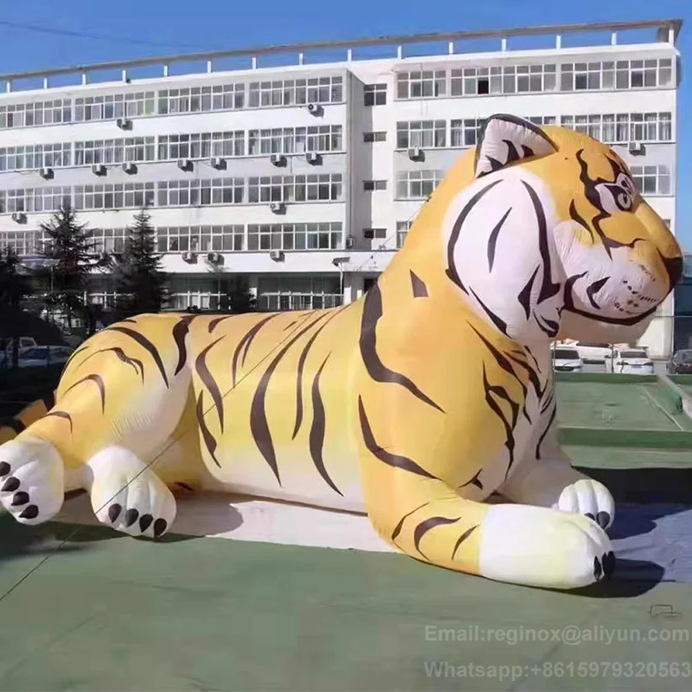 

Vivid Giant Inflatable Tiger Large Zoo Event Inflatable Animal Mascot Cartoon For Outdoor Advertising And Promotion