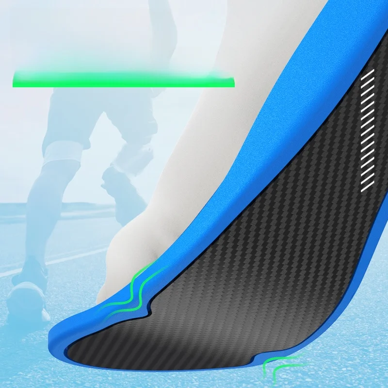 Thickened Carbon Fiber Insole Sports Shoe Pad for Football Basketball Running Racing Shock Absorption Anti-Twist Anti-Stick