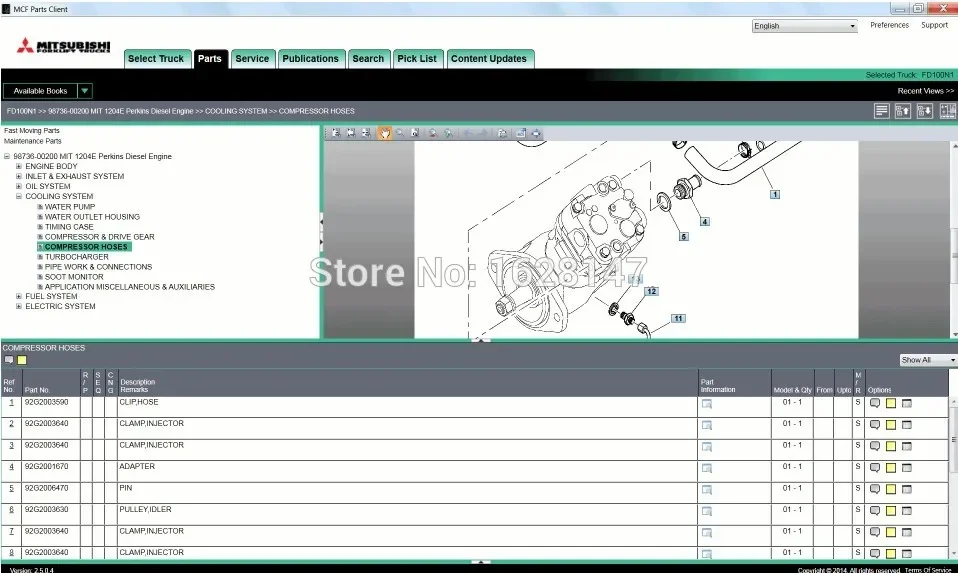 AutoEPC ForkLift Trucks 2024 (MCFA) For Mitsubishi spare part catalogue