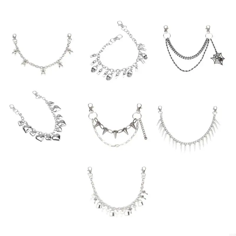 

31KD Hip Hop Body Chain Jeans Pants Chain Stylish Rivets Trousers Clothing Jewelry