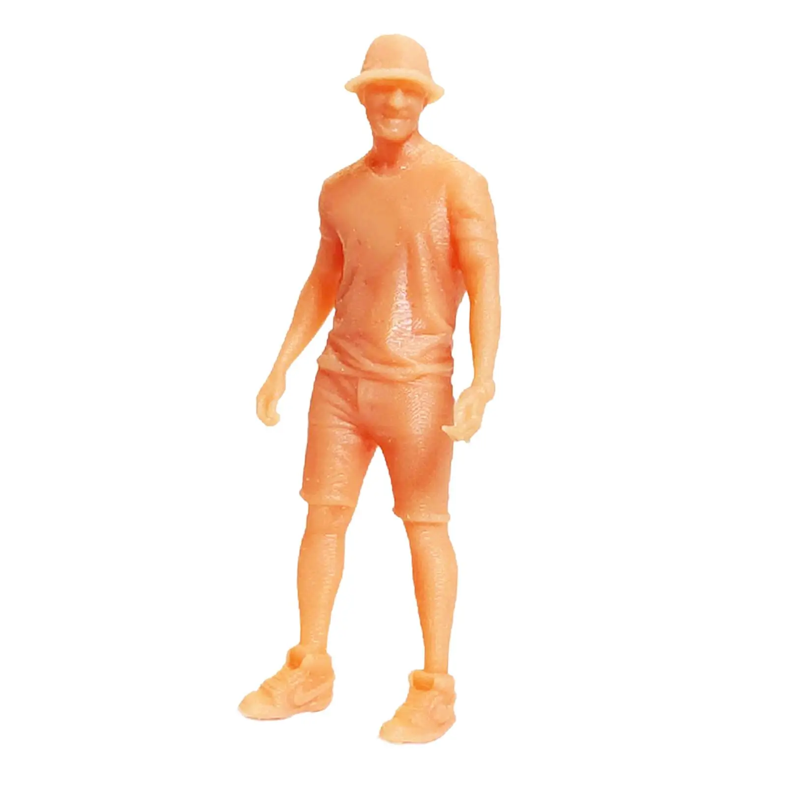 1/64 Unpainted Figurines for DIY Projects Tiny People Models for Scenic Layouts