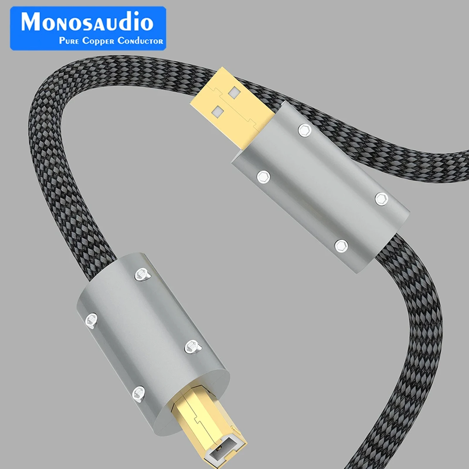 

Monosaudio Formula B2.0 HI-End OFC USB Audio Cable Audiophile USB AB A-B DAC Gold plating DAC Decoder Printer Data