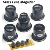 Watch Movement Repair Magnifier 3X 5X 10X 15X 20X Times Jewelry Magnifying Glass Lens Loupe Eyepiece Clip Watchmaker Tool
