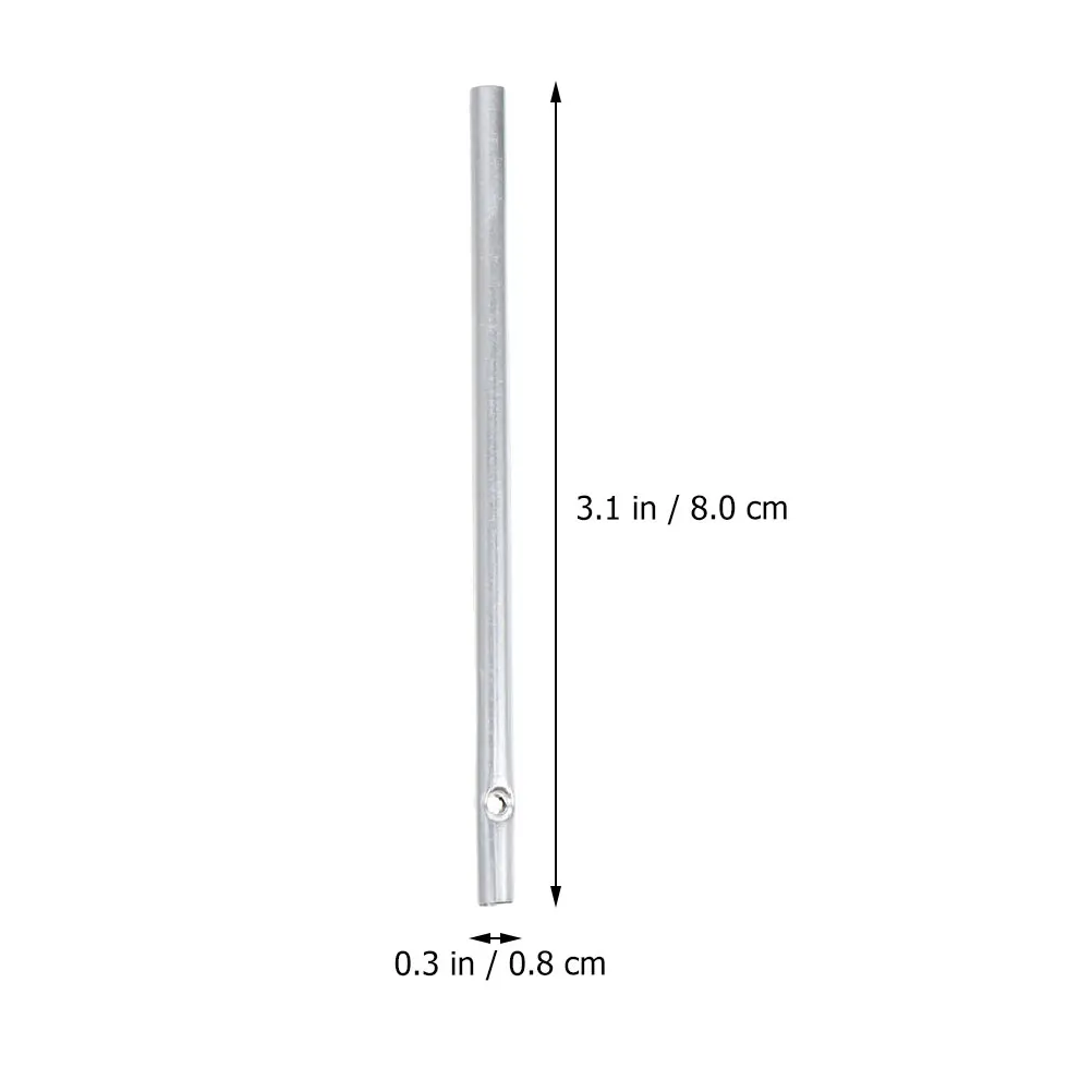 

15pcs Aluminum Tube 8MM Diameter 80- Length DIY Material Wind Chime Tubes Kids Craft Garden Decor Metal Pipes Yard