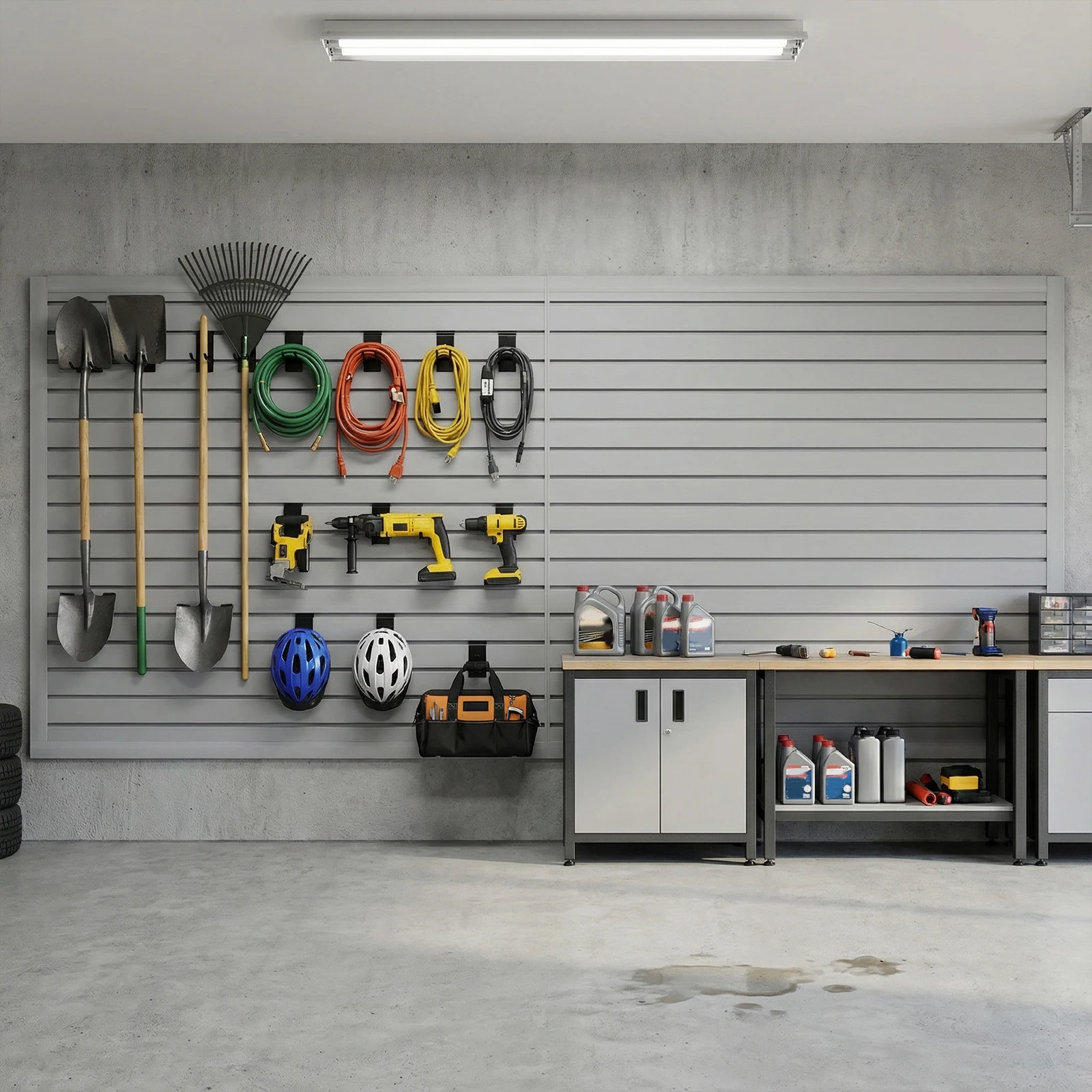 

Wall Storage 4x8 Ft Peg Board Tool Organization Wall Panels Pegboard for Garage Storage