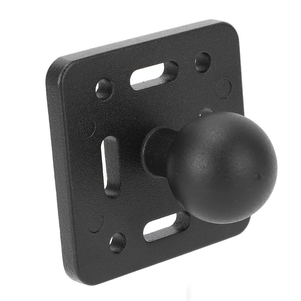 Aluminum Alloy Ball Mount Base 1 Inch Diameter with AMPS Hole Ball Mount Plate Rubber Ball Ball Mount Adapter Plate For Trucks
