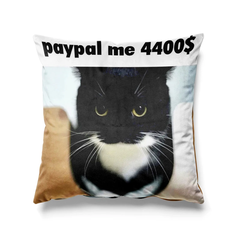 

Aertemisi 18'' x 18'' Unico Uni Funny Cat Meme Square Throw Pillow Cushion Covers Cases Pillowcases for Sofa 45cm x 45cm