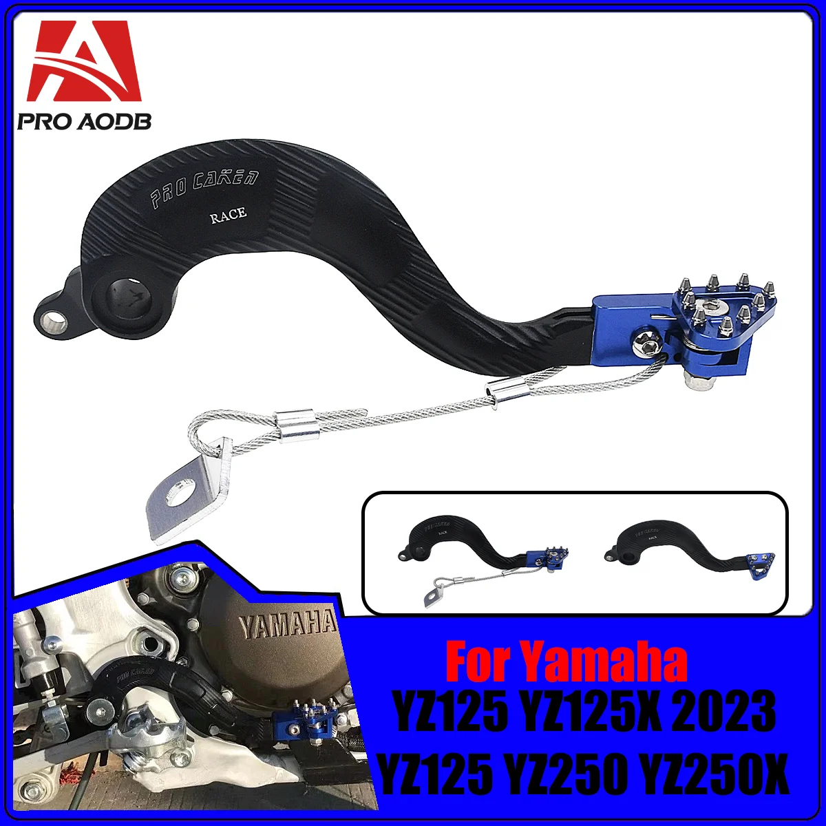 

CNC Rear Brake Pedal Lever For Yamaha YZ250F YZ400F YZ426F YZ450F YZ125 YZ125X YZ250 YZ250X WR250F WR400F WR426F WR450F 01-2023