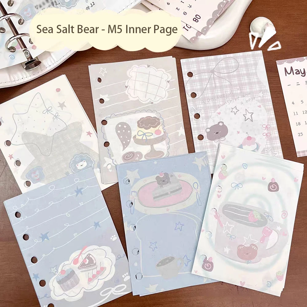 M5 Sea Bear Ersatz-Kernpapier, Wochen- und Monatsplan, Cartoon-Farb-Ersatz-Innenseiten, Loseblatt-Innenseiten – Detail 1
