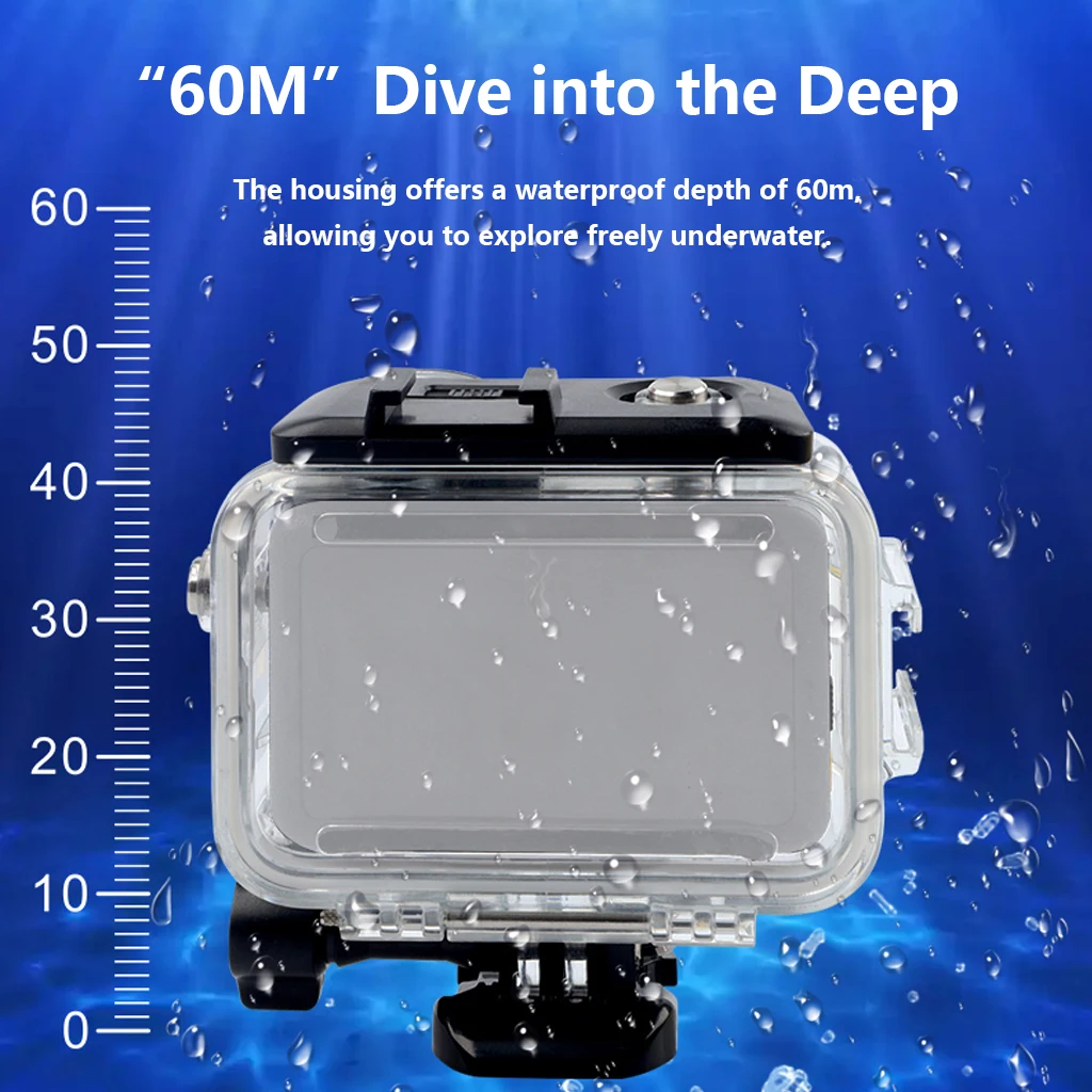Für DJI Osmo Action 6 60M Wasserdichte Gehäuse Gehäuse Tauchen Schutzhülle Anti-Drop Schutzhülle Unterwasser Tauchen Abdeckung für action6 – Detail 2