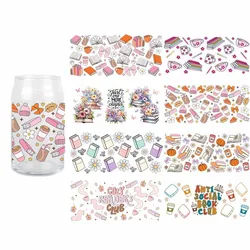 3D Books Series UV DTF Sticker Wraps Cup Colorful Durable Scratch Resistant Transfer Sticker 16 OZ