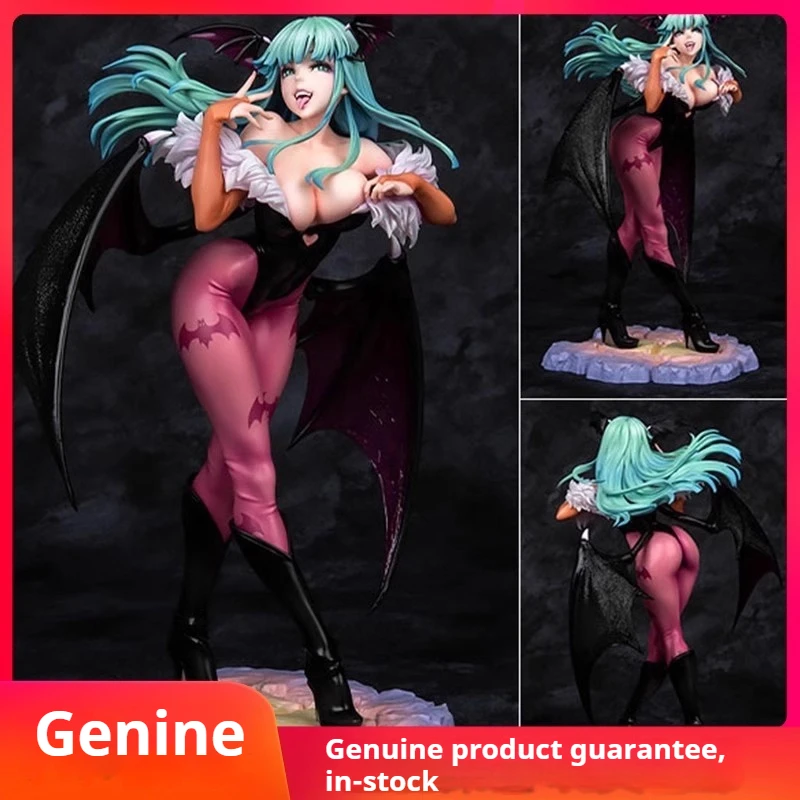 

23 см аниме фигурку Darkstalkers Bishoujo статуя Morrigan сексуальная коллекция вампиров настольный орнамент модель куклы подарок на Хэллоуин