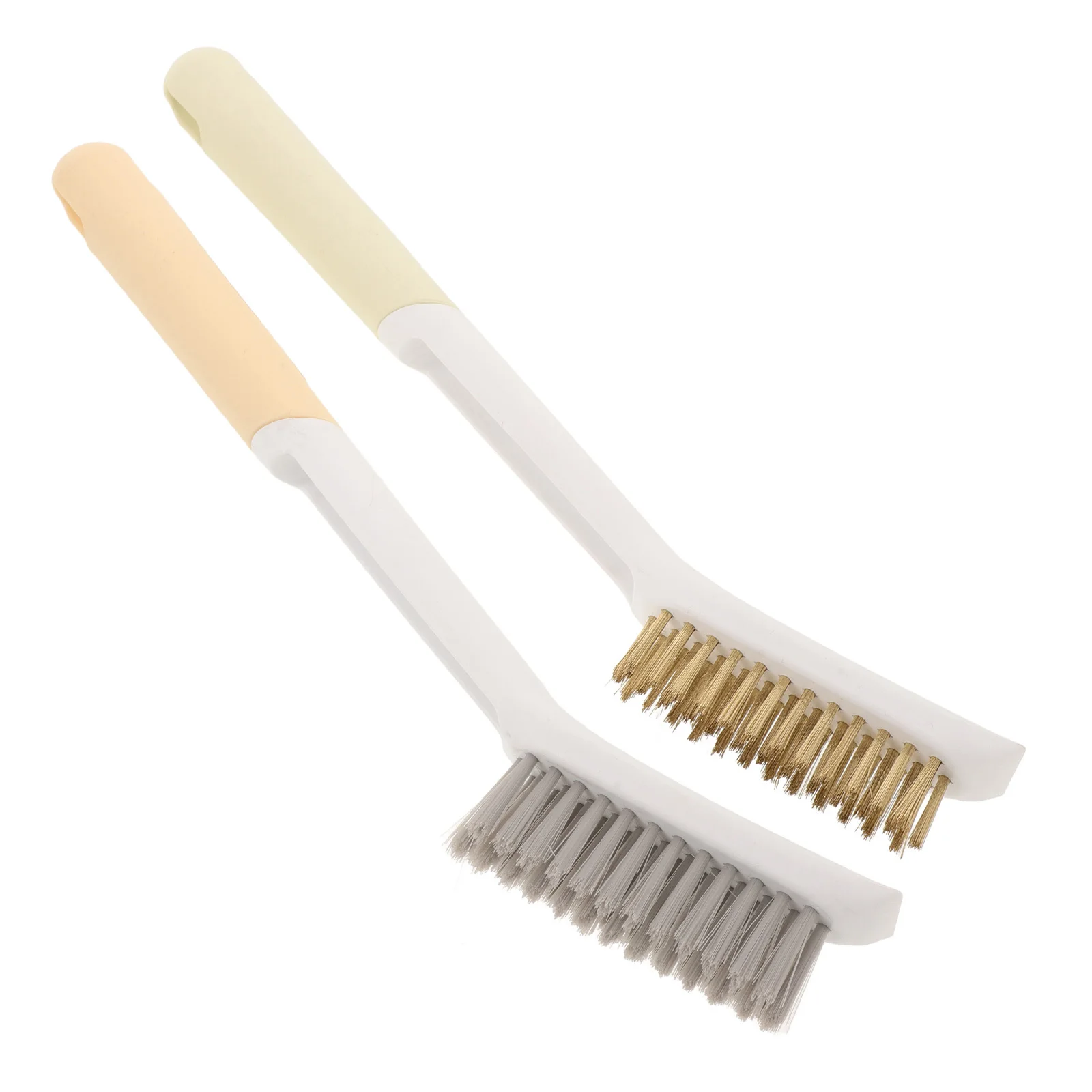 

2Pcs Oil Stain Cleaner Kitchen Cleaning Brush Copper Wire Nylon Gas Stove Oven Grill Fryer Copper Pot Scrubbers