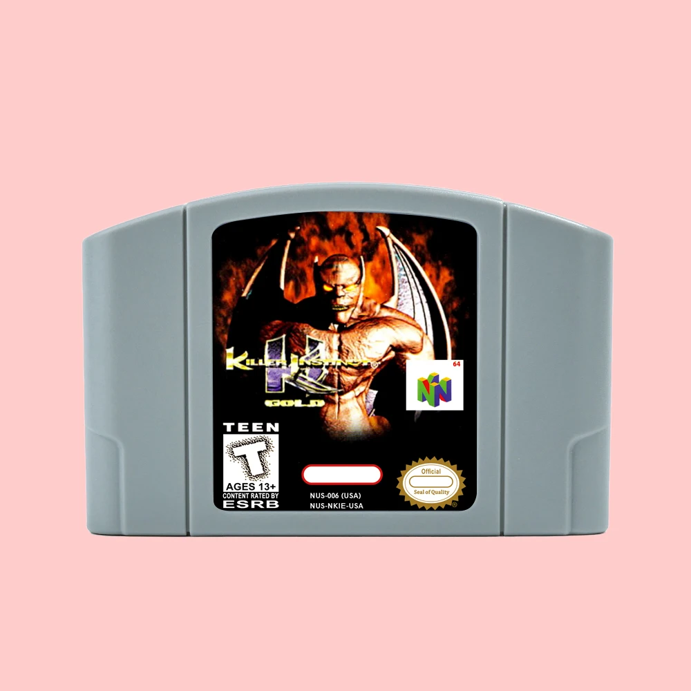 Killer Instinct Gold Game Cartridge For N64 USA NTSC Retro 64 Bit Game Consoles