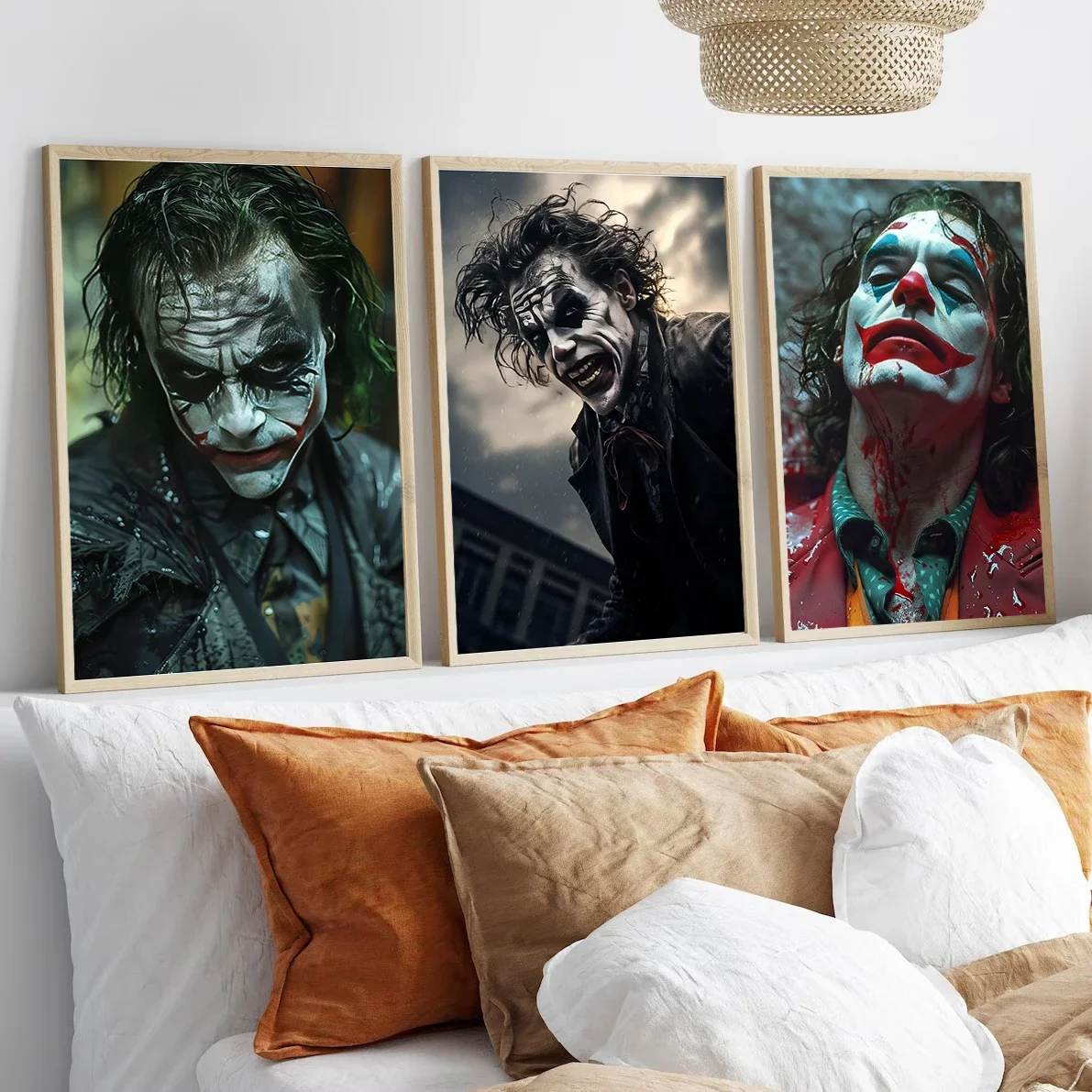 J-Joker ذاتية اللصق المشارك شخصيات الفيلم صور ديكور المنزل قماش اللوحة صورة جدار الفن غرفة نوم ديكور غرفة نوم هدية