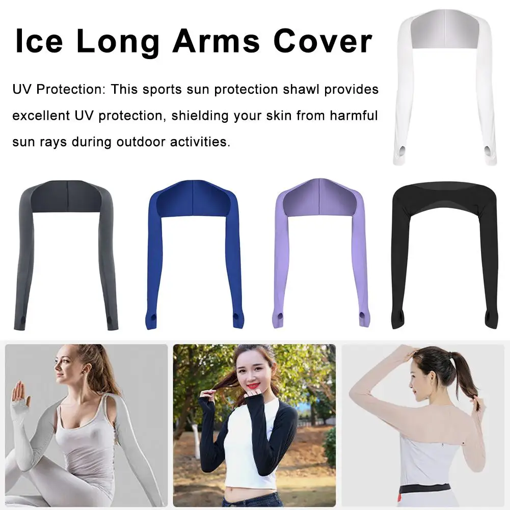 

Arm Sleeves Warmers Sports Sleeve Sun UV Protection Warmer Running Hand Cooling Ski Cover Cycling Fishing P6C0