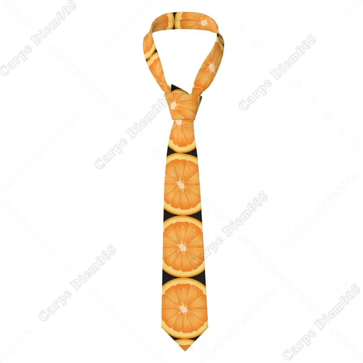 

Orange Neckties Fashion Neck Ties for Men Accessories Gravatas Gift One Size Print