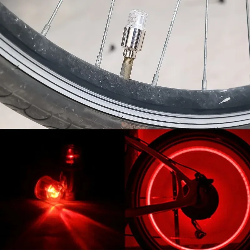 8/4/1Pcs Tire Valve Cap Lights LED Tire Lights for Car Air Valve Caps with Lights for Motorcycles Bicycles Electric Vehicles