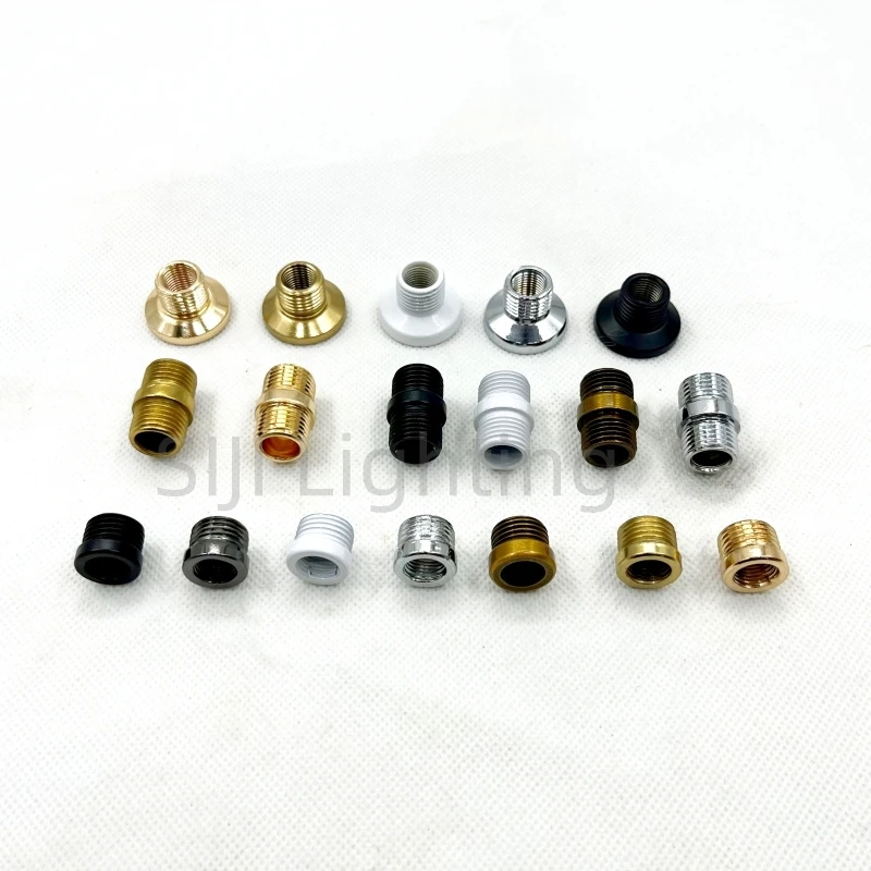 M16 Thread Pipe Adapter M16 Tooth Tube Adapter Lamp Tooth Tube Adapter Iron Pipe Connection Wall Lamp Floor Light Tube Connector