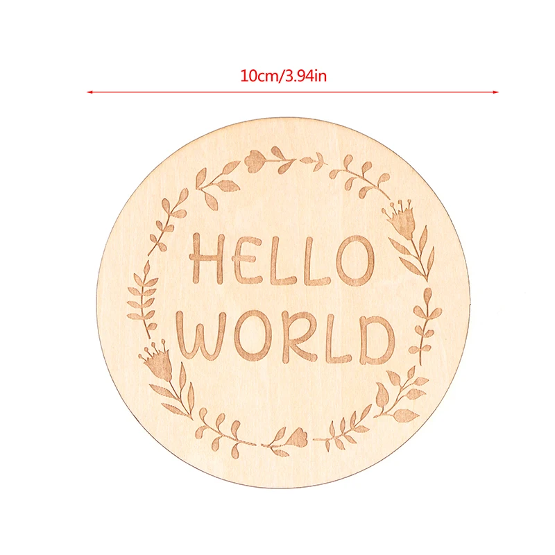 بطاقة معلم خشبية لحديثي الولادة ، شهر الميلاد ، عيد ميلاد ، عضاضة خشبية للأطفال ، لعبة التصوير الفوتوغرافي الدعائم #5