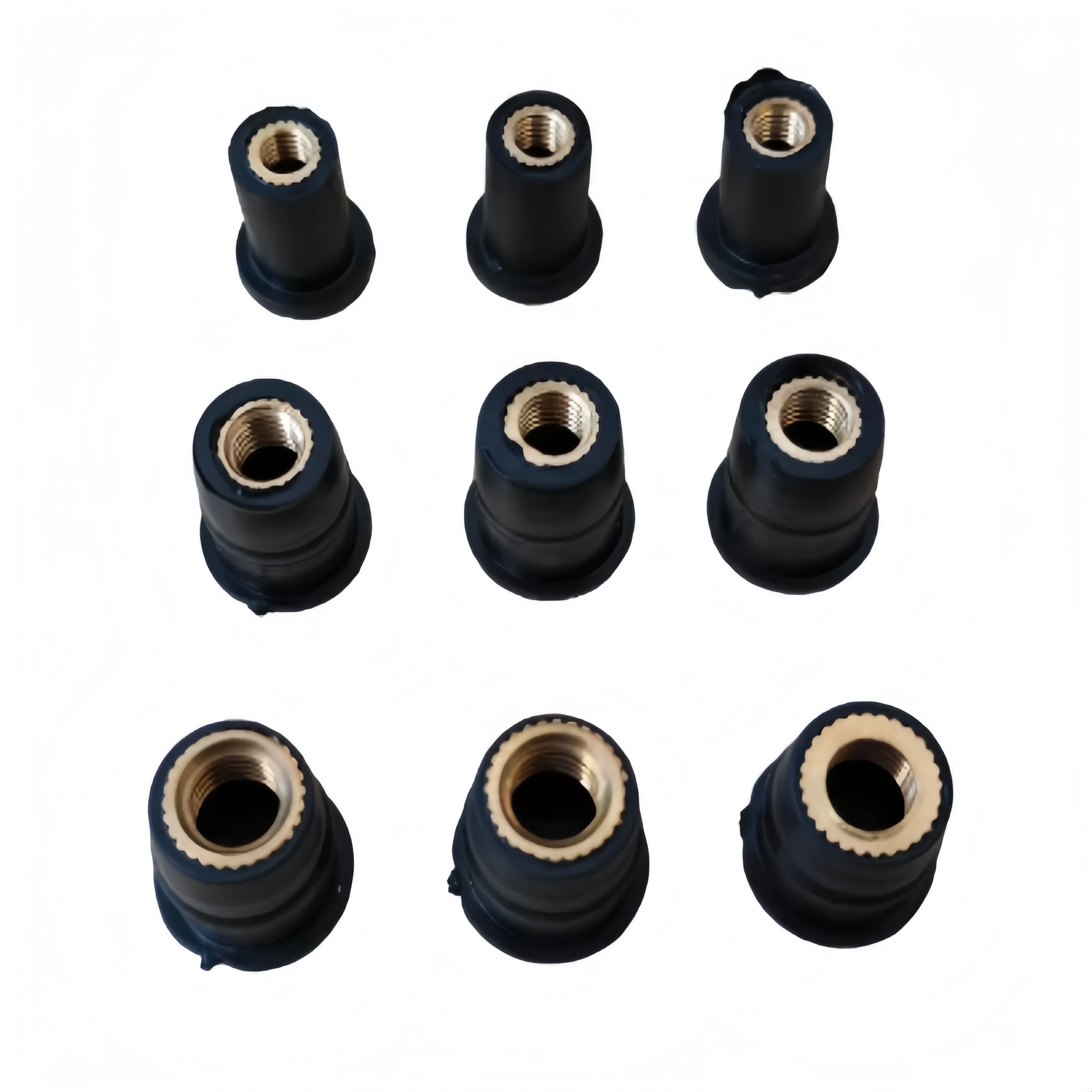 10PCS M4 M5 M6 Rubber Well Nuts, Metric Windscreen Windshield Fastener Screws Bolts Nuts for Motorcycle