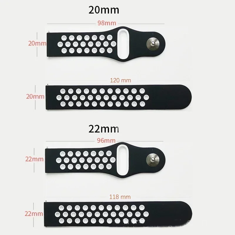 20mm/22mm Watch strap For Amazfit GTS 4-3-2e Mini/GTR 4-3-2 47mm/GTR 2e/stratos 3 sport Bracelet Amazfit Bip 5/Bip 3 pro strap