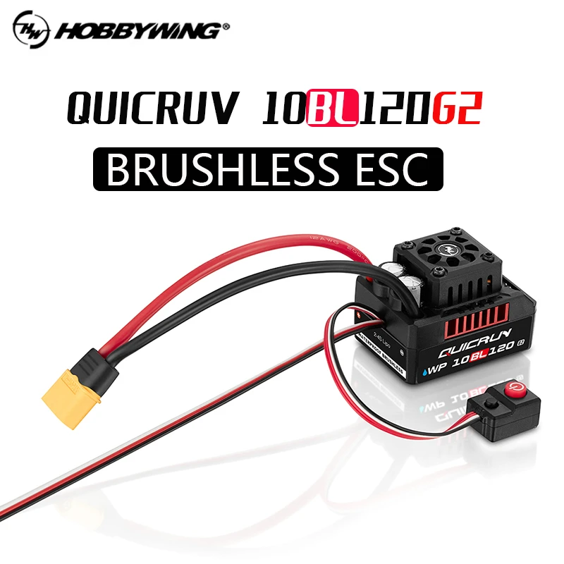 HOT Hobbywing QUIRUN WP 10BL120 G2 120A IP67 Waterproof Brushless Speed ​​Controller ESC For Car Toys 1/10 1/12 RC