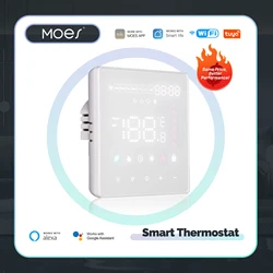 MOES Tuya WiFi Smart Thermostat Programmable Temperature Controller Water Boiler Electric Heating Work With Alexa Google Home