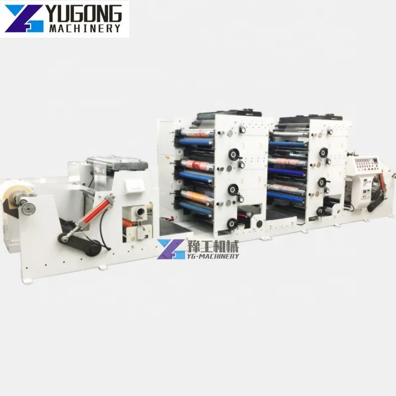 High Speed 4 Color Wide Width Roll To Roll Paper Cup Flexo Graphic Flexographic Printing Machine for Paper Cup