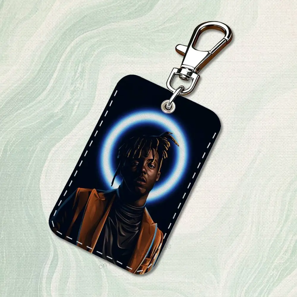 Rappeur j-juice w-wrld Cool étui pour cartes d'accès personnalisé porte-carte en cuir porte-clés porte-clés étui pour cartes de transport cadeaux