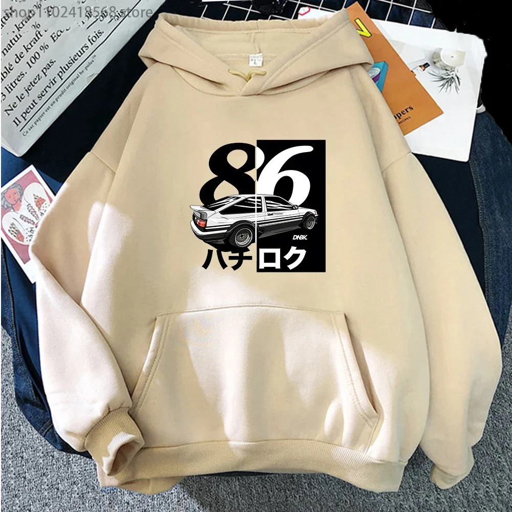 

Car Hoodie Men Initial D Sweatshirt Tokyo Car AE86 Cool Automotive Tops New Arrival Men High Quality Large O-Neck Anime Clothes