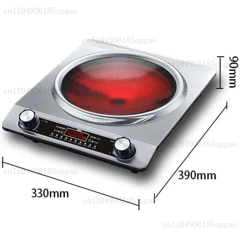 new High-power electric ceramic stove 5000W concave flat household hot pot cooking timing multi-functional light wave stove