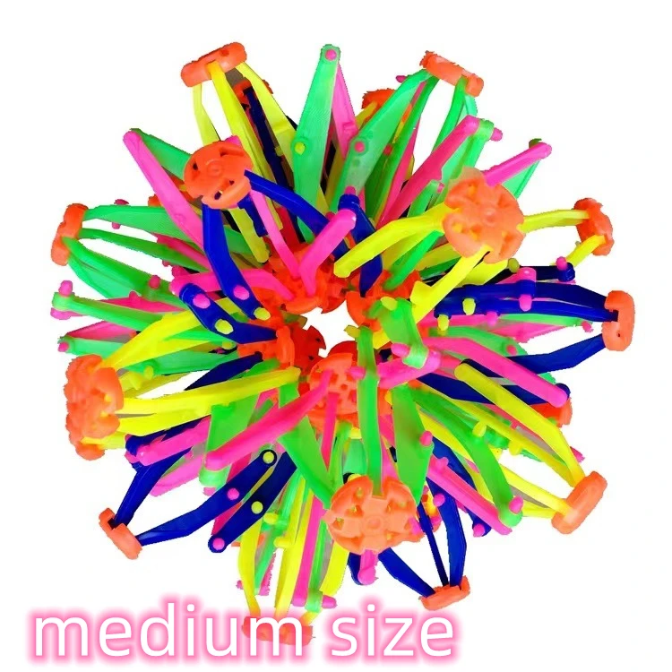 1 stuks buiten magische kleurrijke telescopische bal voor kinderen verjaardag baby shower feest viering kleuterschool cadeau beloning