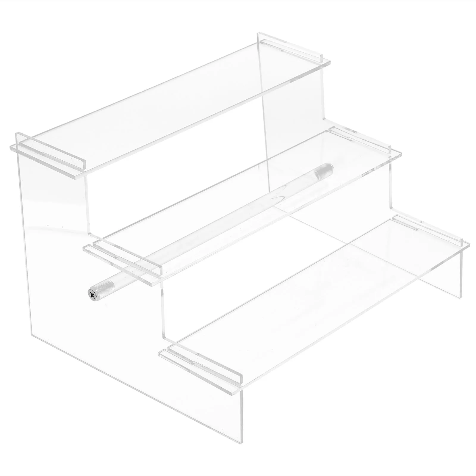 

Acrylic Display 3 Tier Transparent Shelf Lipsticks Perfume Storage ganizer Action Figurines Accessories Cake Desktop