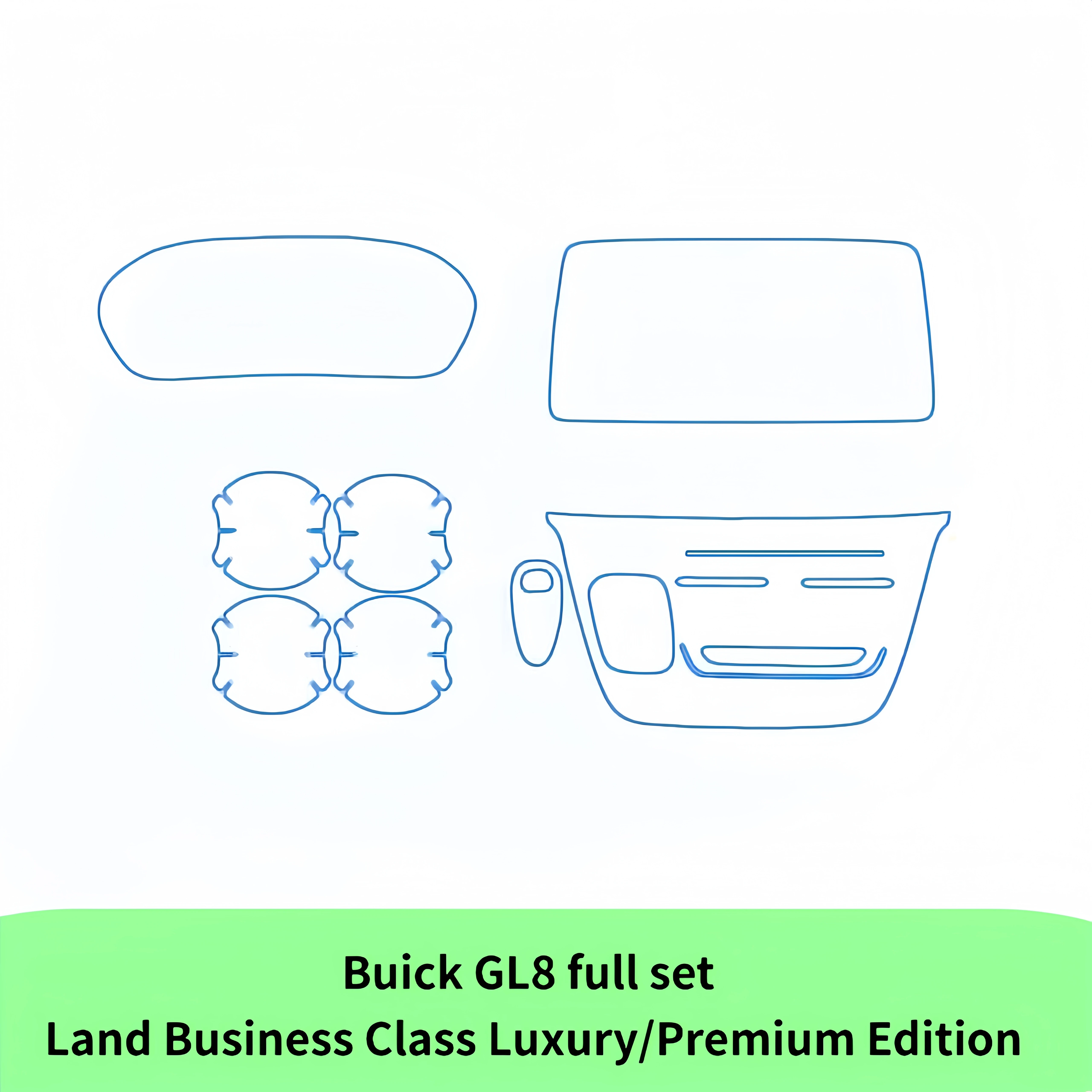 For Buick GL8 full luxury gear console center console protective film interior protection film navigation screen film
