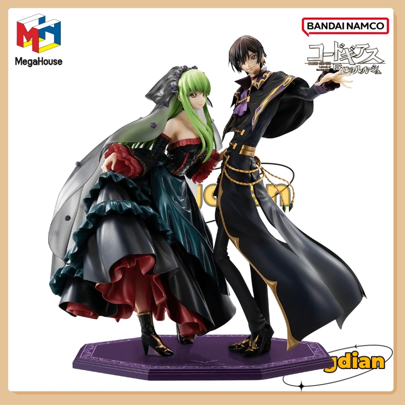 Original in Stock Mega HouseG.E.M. CODE GEASS Lelouch of The Resurrection L.L. & C.C. Set Figure Toy Collection Gift