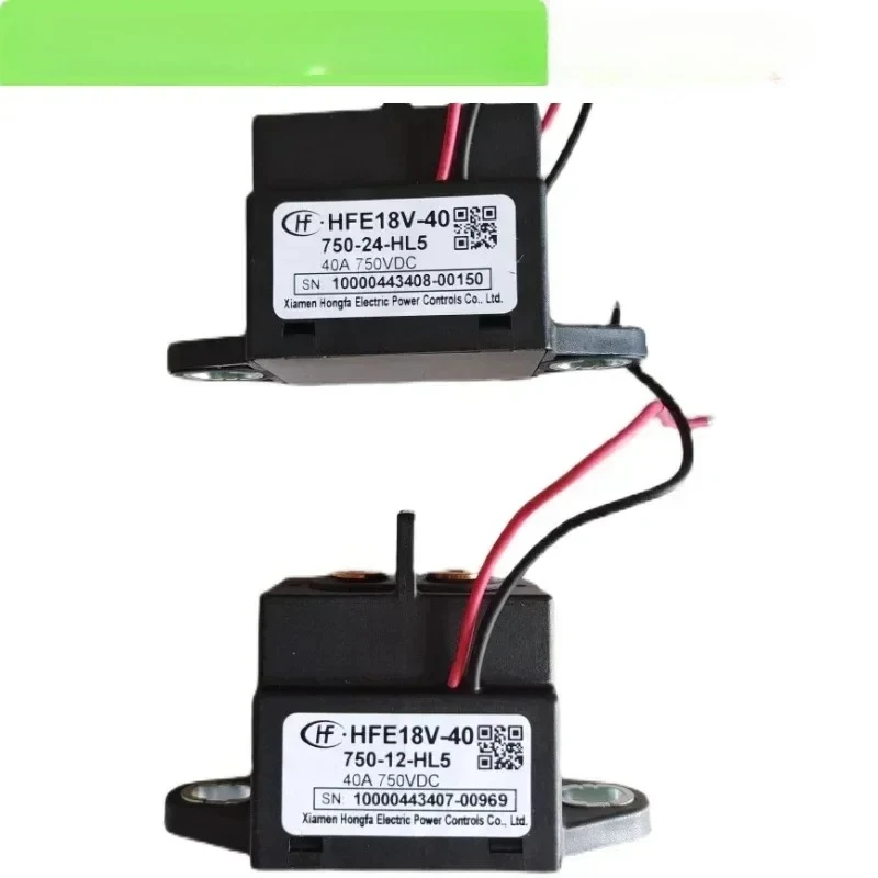 

HFE18V-40 750-12 24-HL5 Hongfa High Voltage DC Relay Contactor 40A750VDC