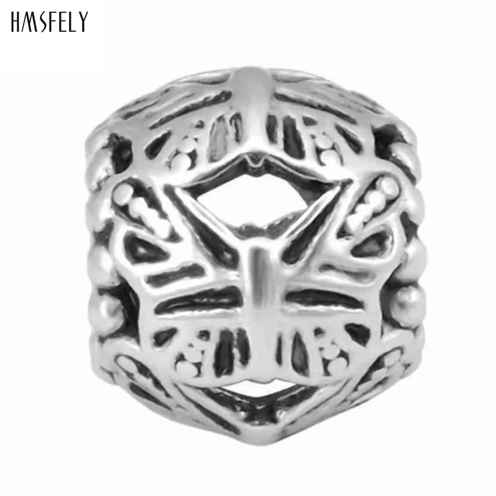 

HMSFELY Round Devil Spacer Beads For Charm Women Bracelet Jewelry Making Accessories Bead 316l Stainless Steel Beads