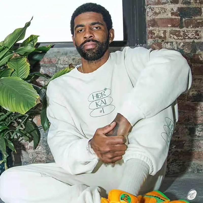 

Herkai American Casual round Ne Sweatirt Long Sve Baskeall Unique Brand ex Autumn Winter Cotton Polyester