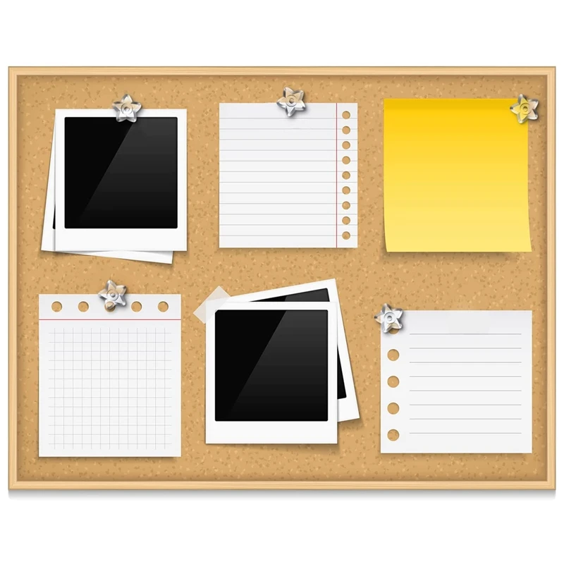 200 Pieces Star Shaped Push Pins Plastic Clear Thumb Tacks With Plastic Box For Cork Board Steel Point Decorative