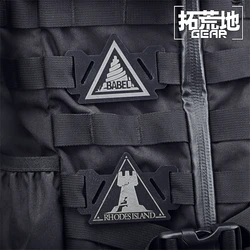 RHODES/BABEL Tactical Marks Arknights Theresa Amiya Wisadel W Kal'ts Anime Game Fansgift COSPLAY Molle Accessories Plastic patch