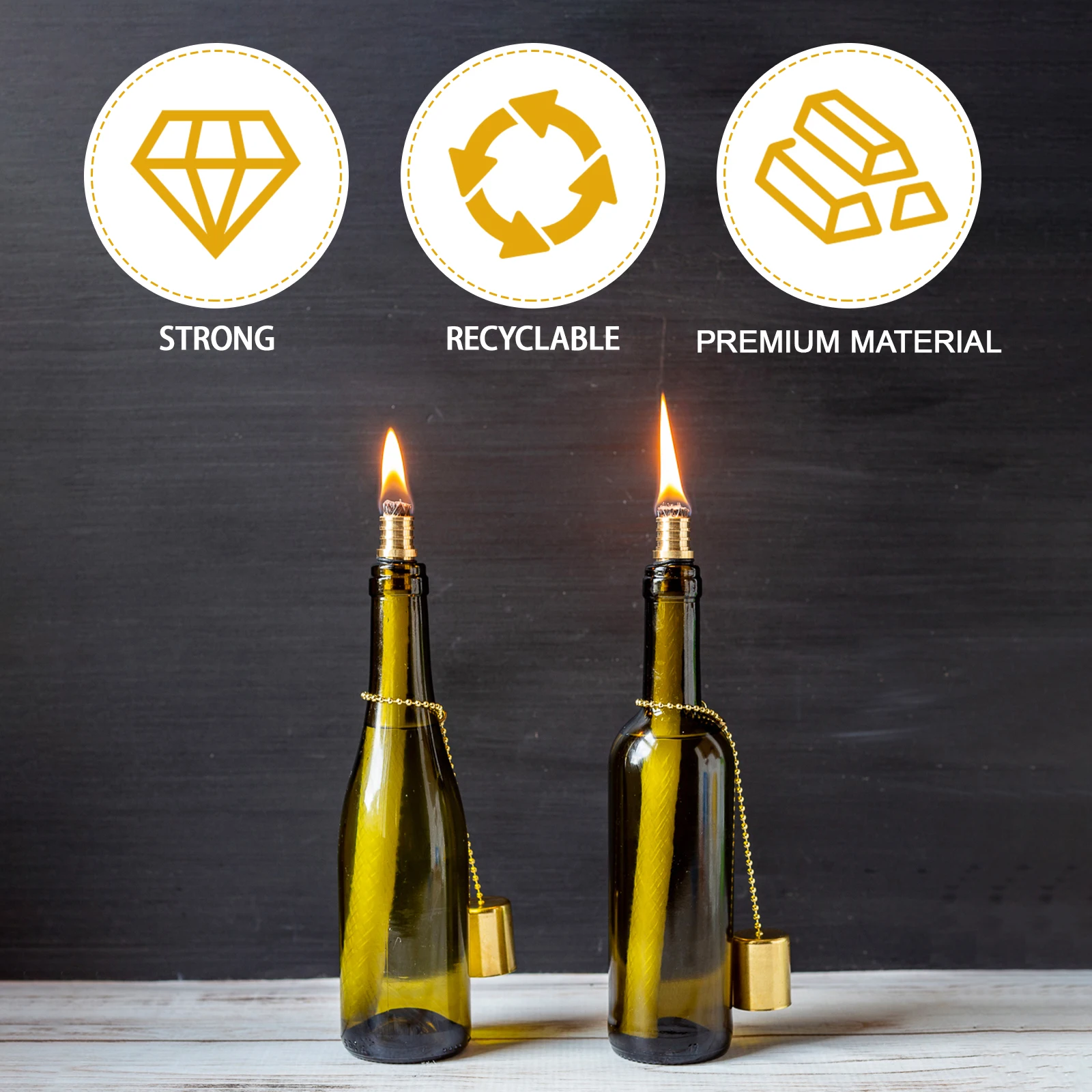 

2pcs Brass Lampshade Snuffer Extinguisher Flame Wick Cover Heat Resistant for Scented Tea Light Jar Candles Home Gift