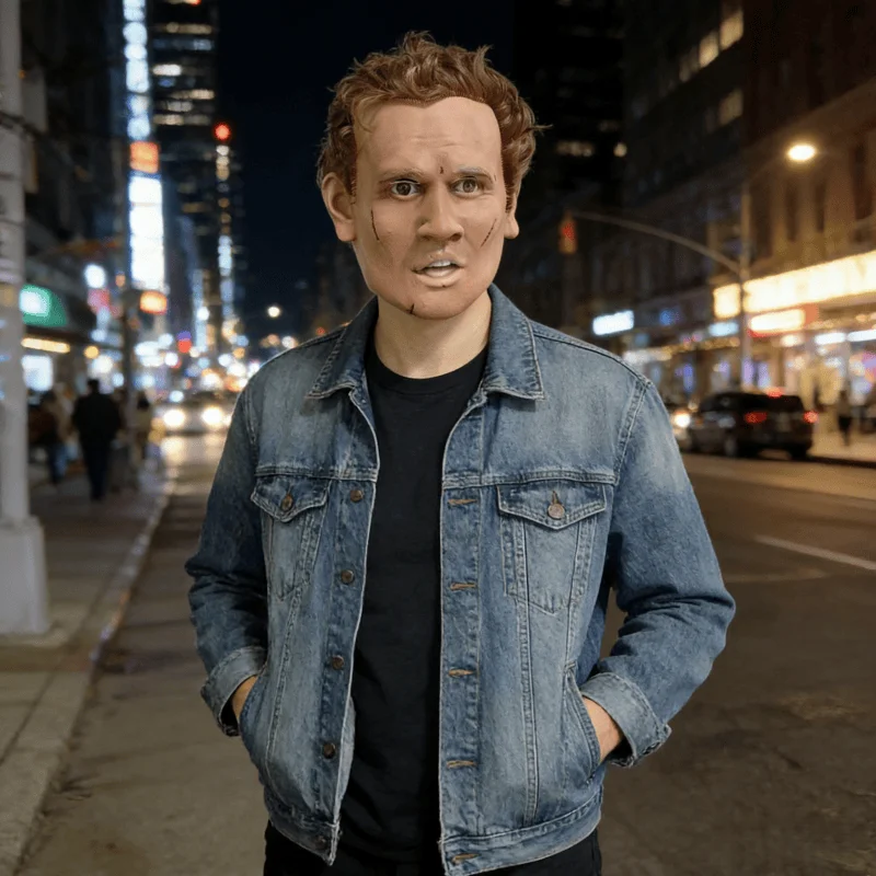 

Жуткая маска человеческого лица с шрамами, маска ужаса для Хэллоуина, карнавала, маскарада, украшение для вечеринки