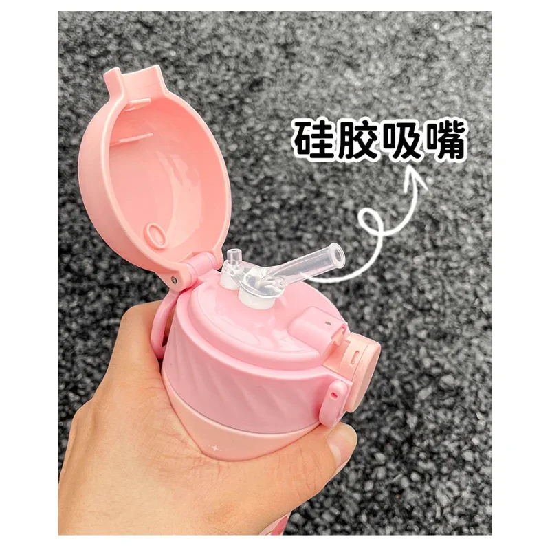 420ml Sanrios HelloKittys Vacuüm Cup Anime Knappe Leuke en Draagbare Thermoskan Student Drinkwaterkoker Roestvrij Staal