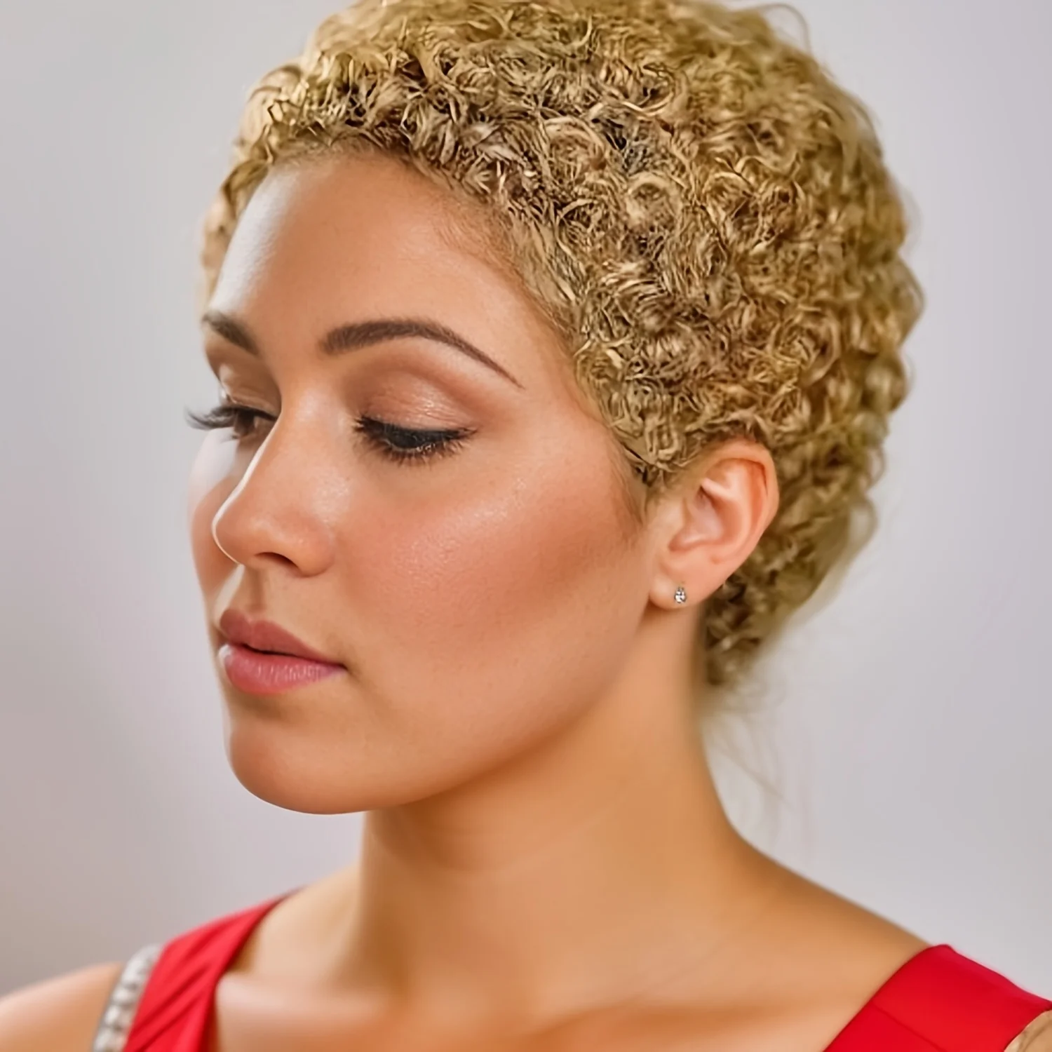 4inch Kinky Curly Machine Made Short Pixie Wigs 100% Human Hair for Women | Pre-Styled Natural Look & Tangle-Free image 5