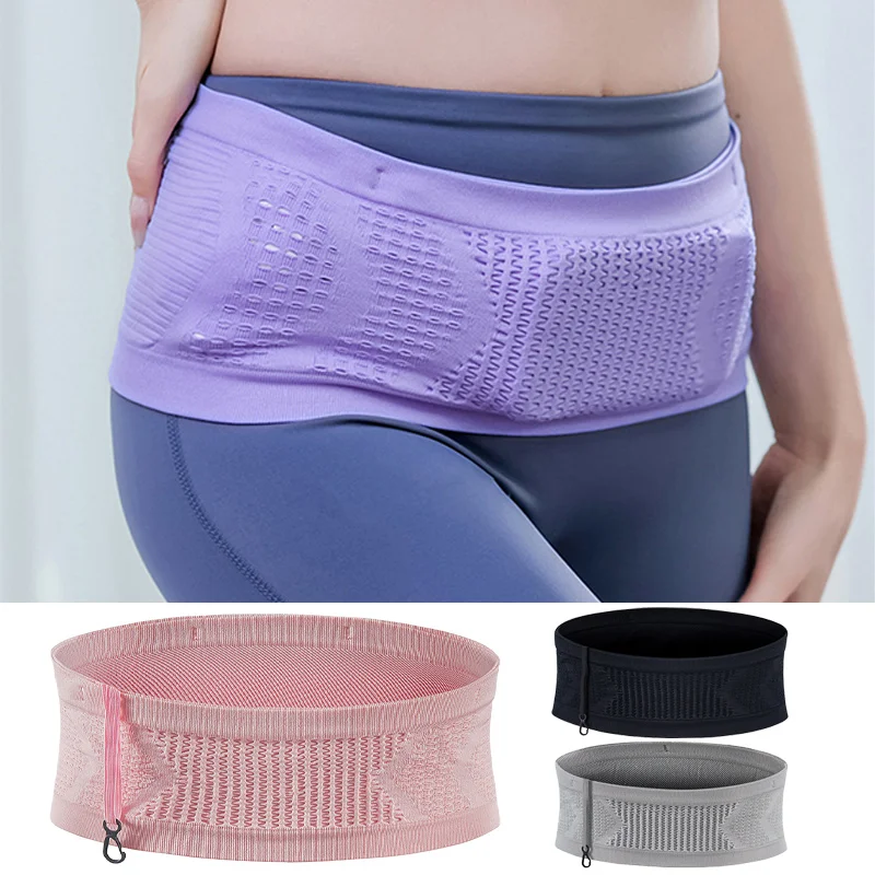 Saco de cinto de cintura invisível para homens e mulheres, esportes ao ar livre Fanny Pack, bolsa para celular com gancho, ginásio, fitness, ao ar